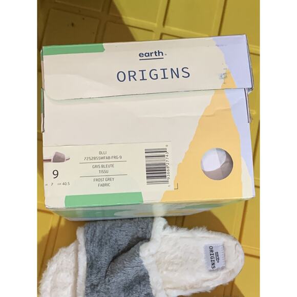 EARTH ORIGINS Women's Olli Cozy House Slippers Frost Gray 9 M - Picture 4 of 4
